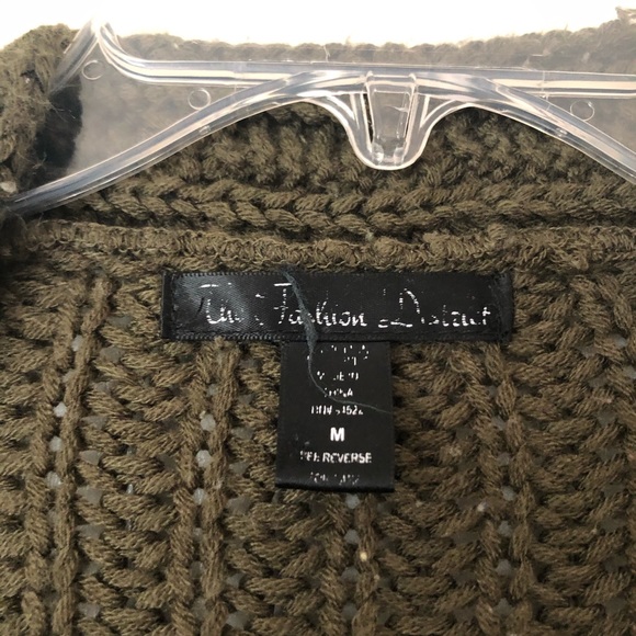 Wet Seal Green Knit Cardigan - Picture 2 of 2